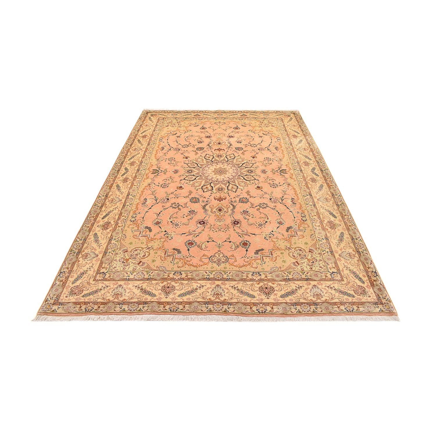 Alfombra Persa - Tabriz - Real - 294 x 203 cm - amarillo