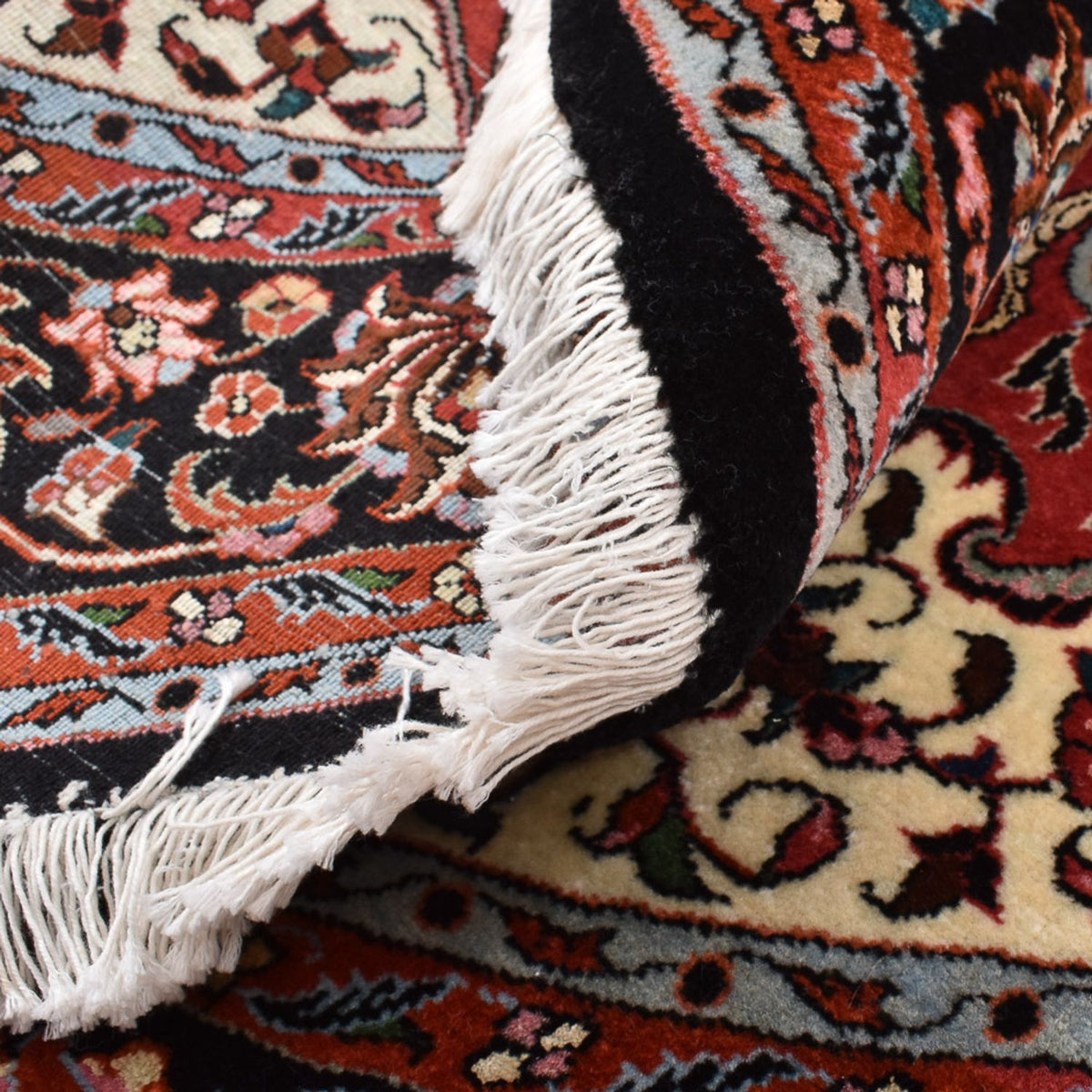 Alfombra persa - Bidjar redondo  - 150 x 150 cm - rojo