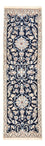 Alfombra de pasillo Alfombra Persa - Nain - Real - 185 x 56 cm - azul oscuro