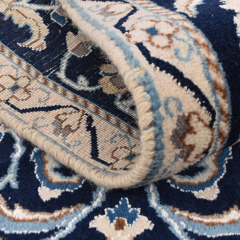 Alfombra de pasillo Alfombra Persa - Nain - Real - 185 x 56 cm - azul oscuro