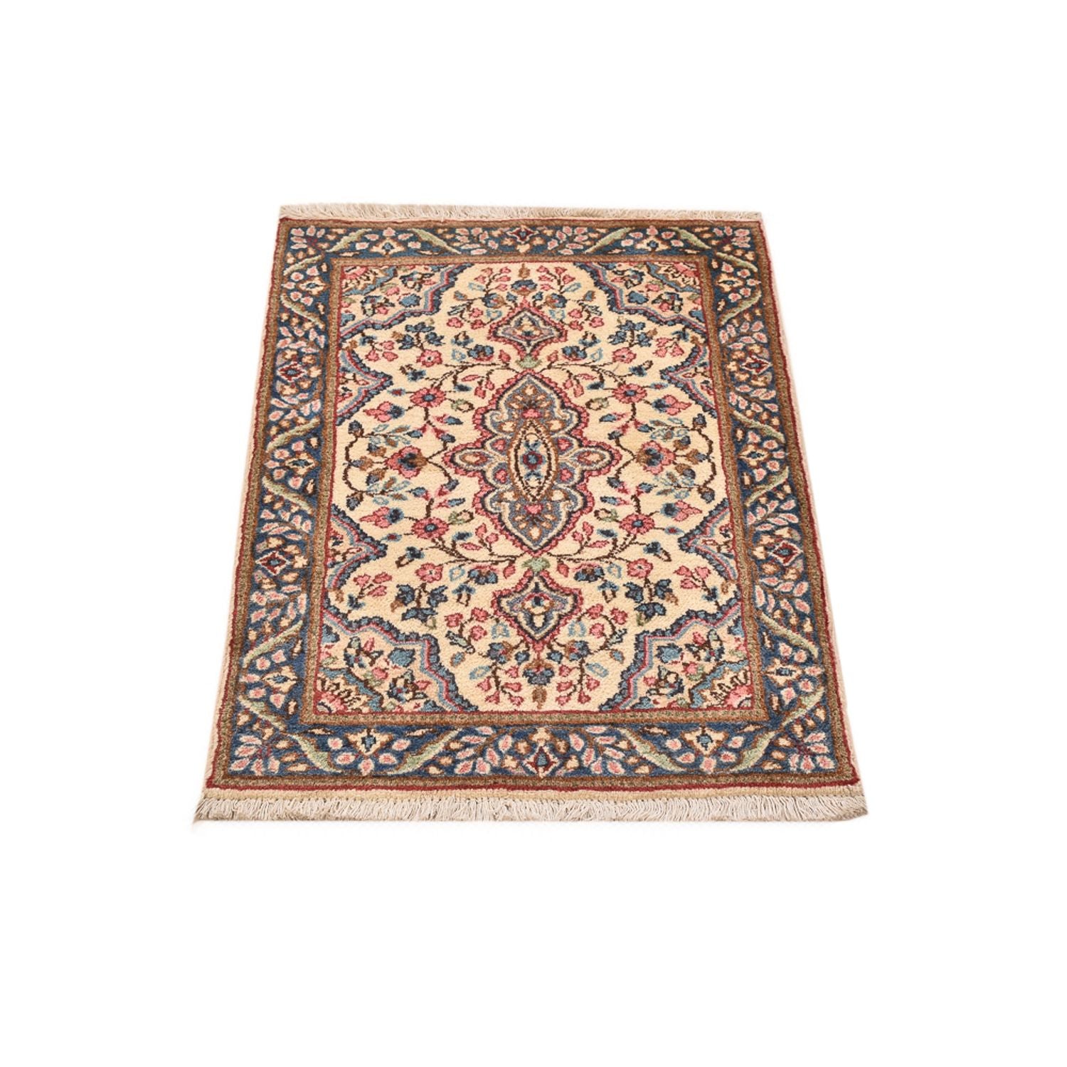Alfombra persa - Real - 84 x 57 cm - crema