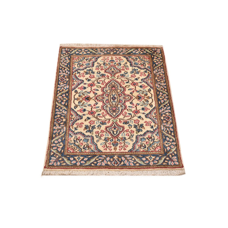 Alfombra persa - Real - 84 x 57 cm - crema