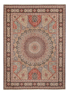 Alfombra Persa - Tabriz - Real - 400 x 303 cm - beige oscuro
