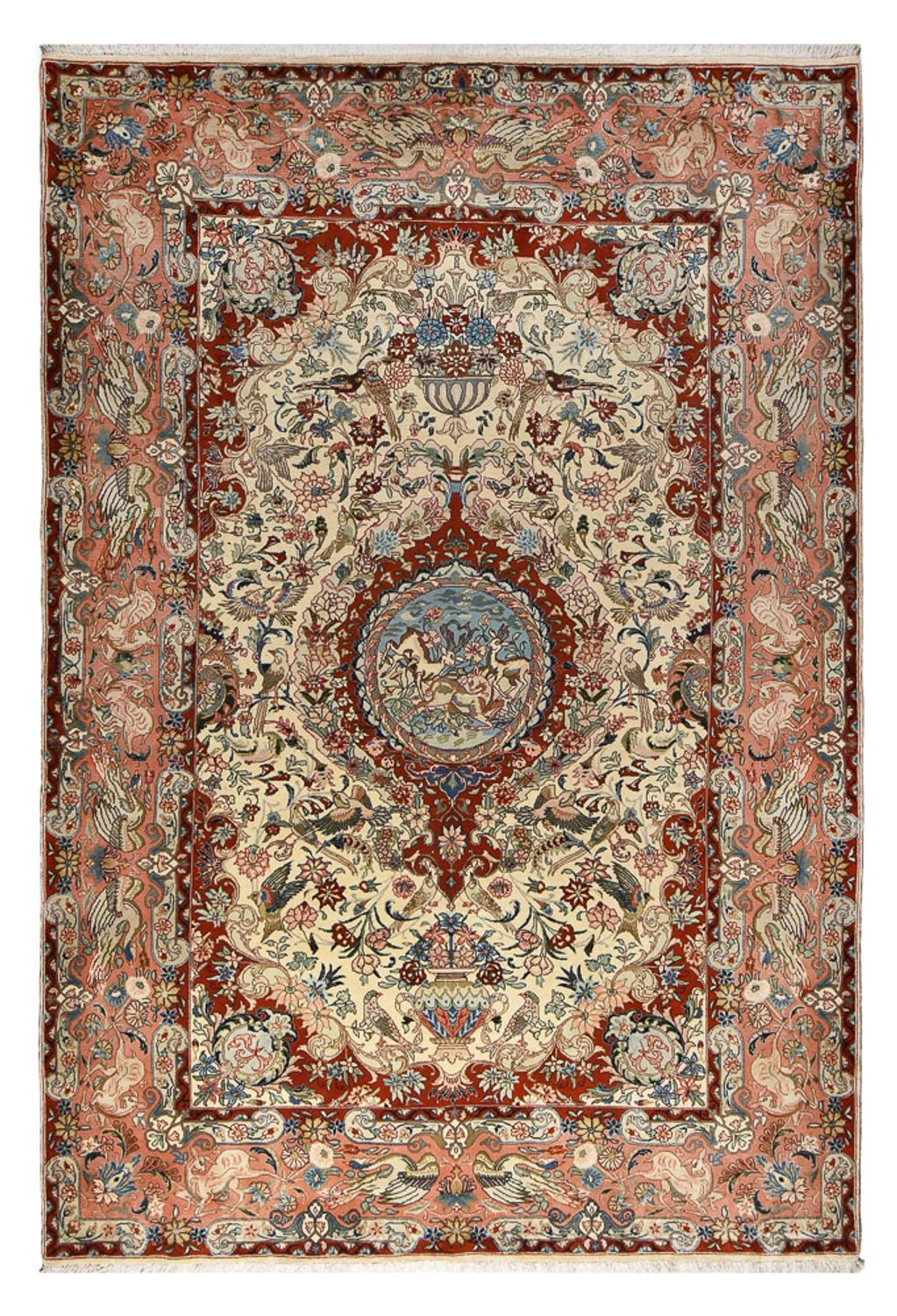 Alfombra persa - Keshan - 322 x 221 cm - arena