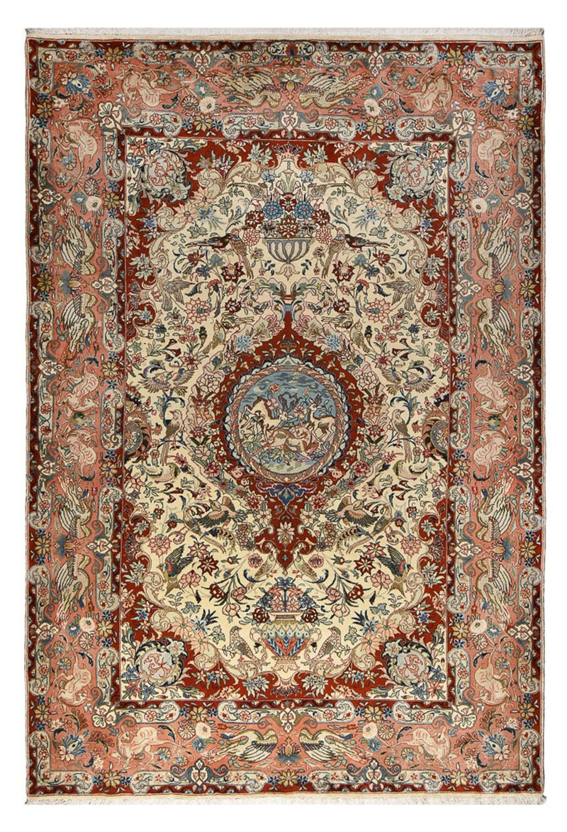 Alfombra persa - Keshan - 322 x 221 cm - arena