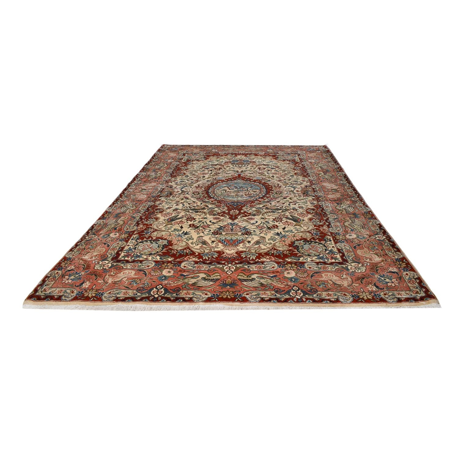 Alfombra persa - Keshan - 322 x 221 cm - arena