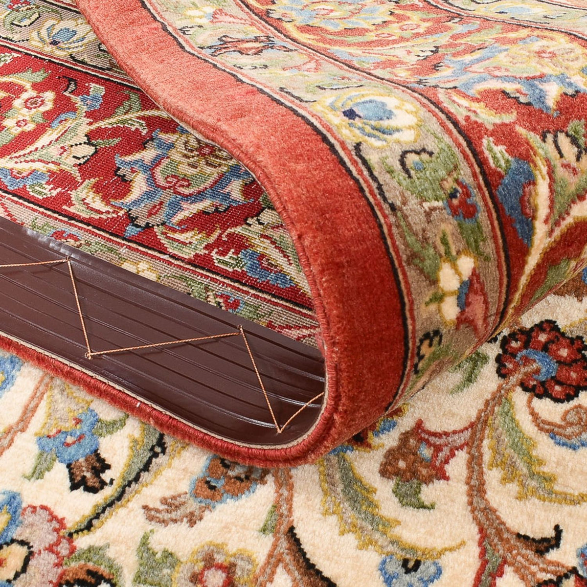 Alfombra Persa - Ghom - Royal - 162 x 109 cm - beige