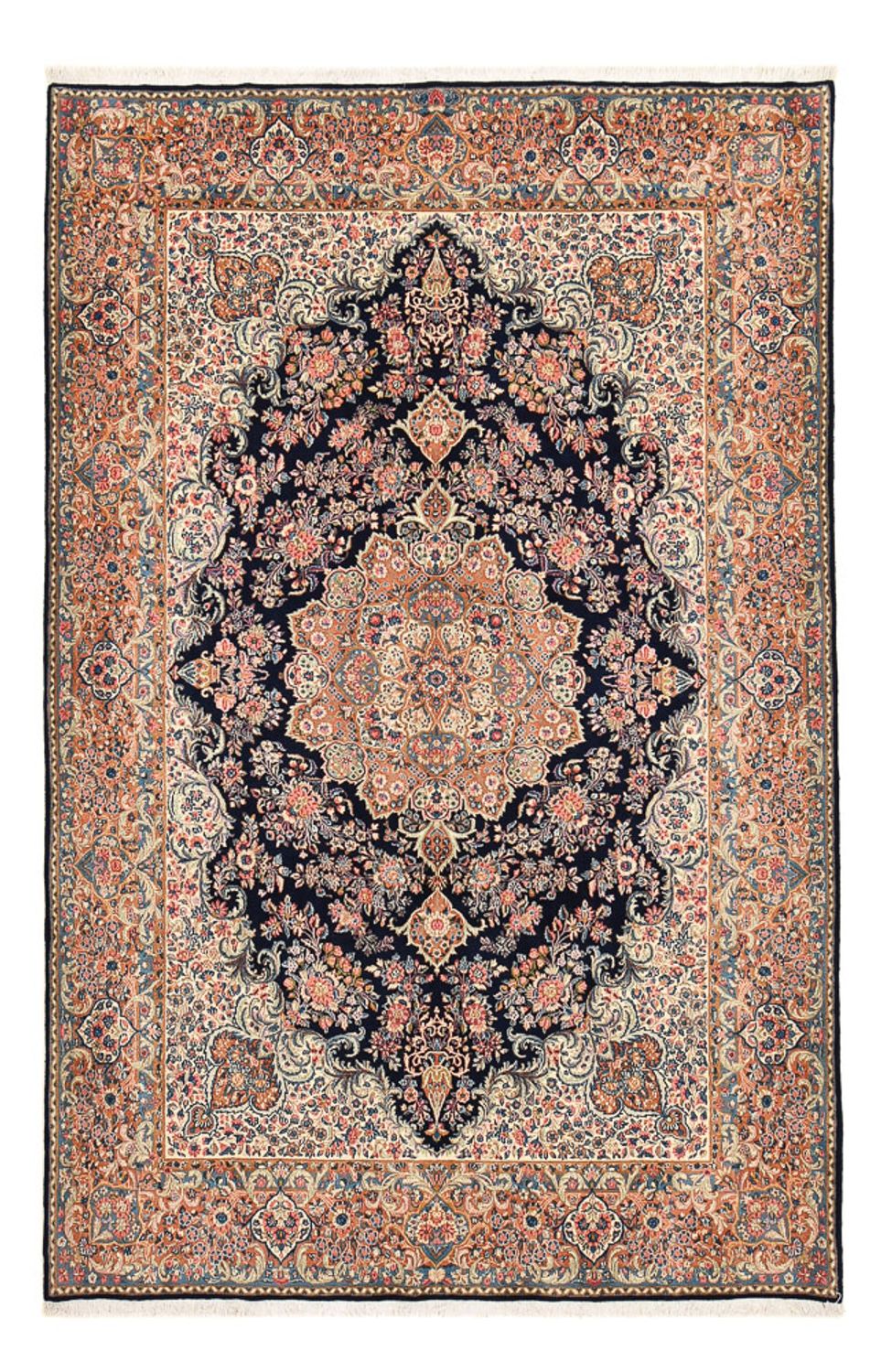 Alfombra persa - Real - 312 x 203 cm - azul oscuro
