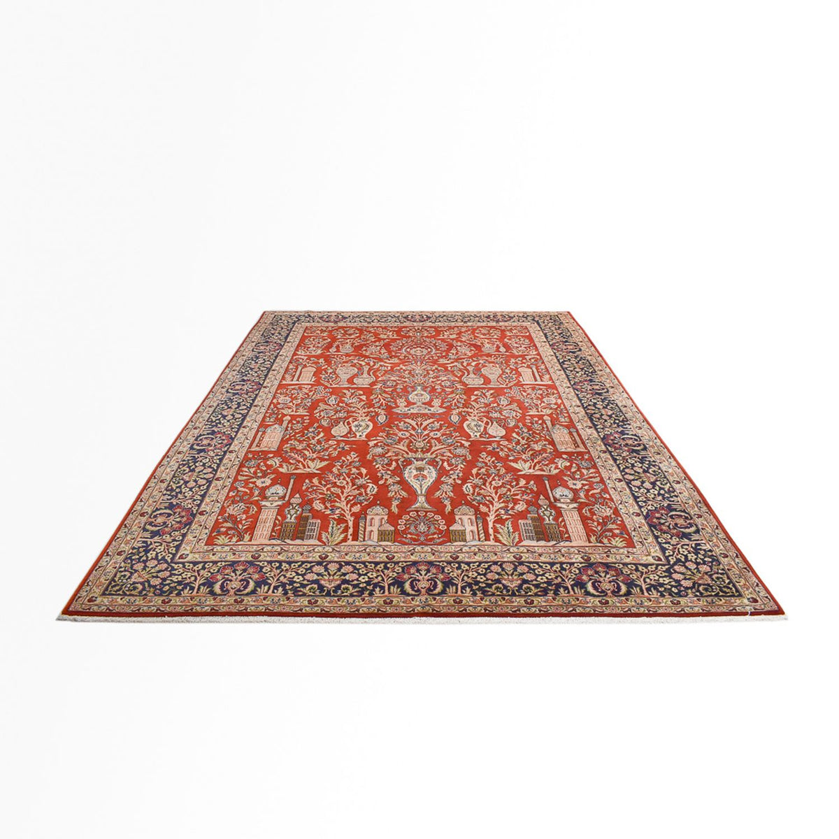 Alfombra persa - Real - Real - 398 x 292 cm - rojo