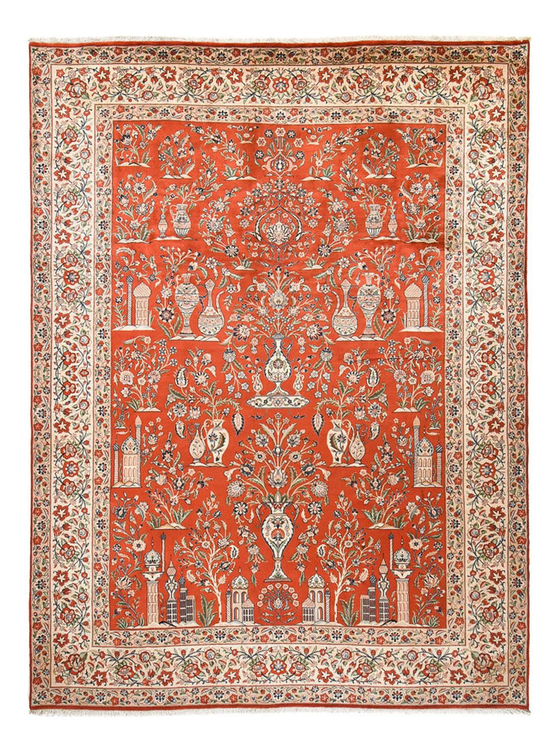 Alfombra persa - Clásica - Real - 402 x 296 cm - rojo