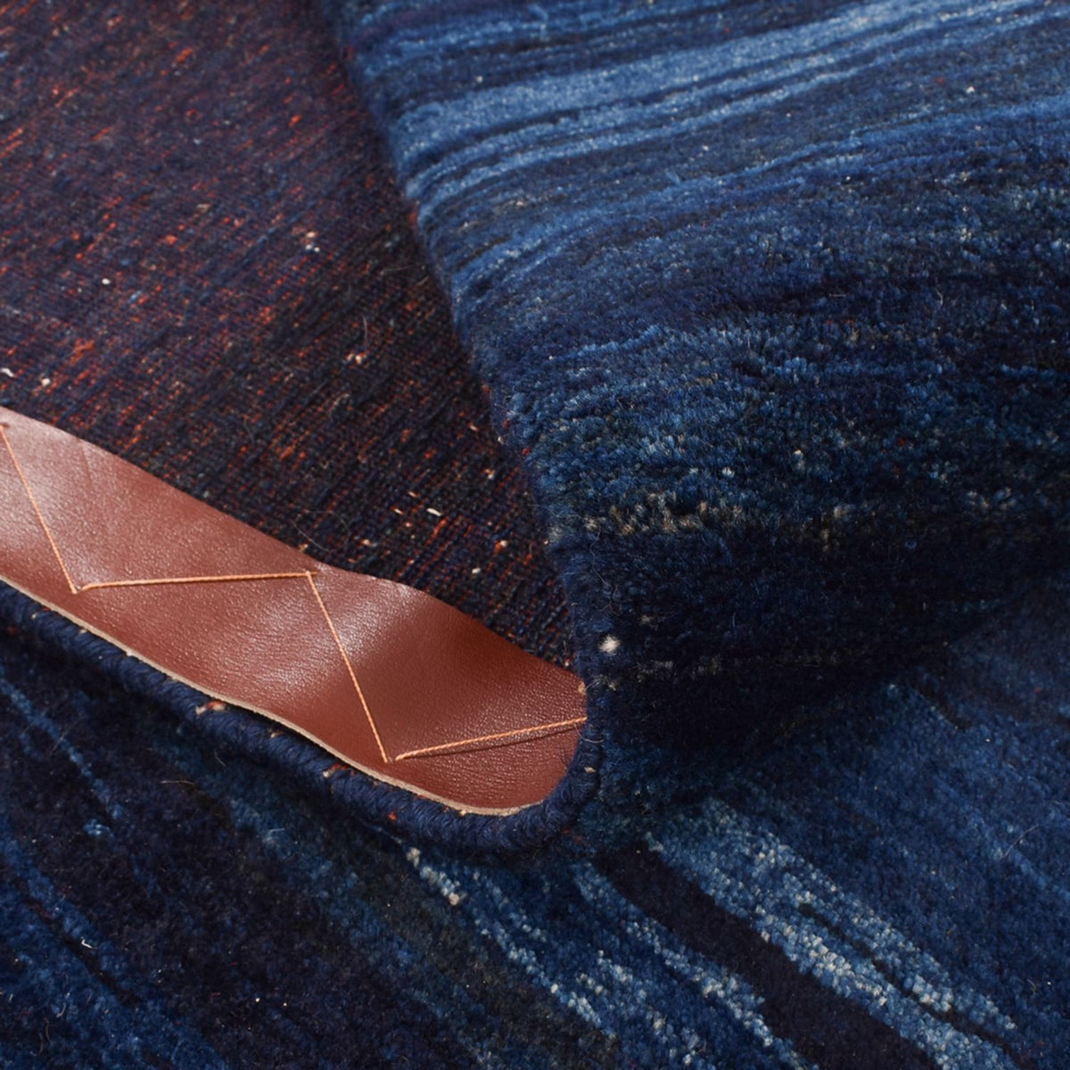 Alfombra Gabbeh - Loribaft Persa - 195 x 158 cm - azul oscuro