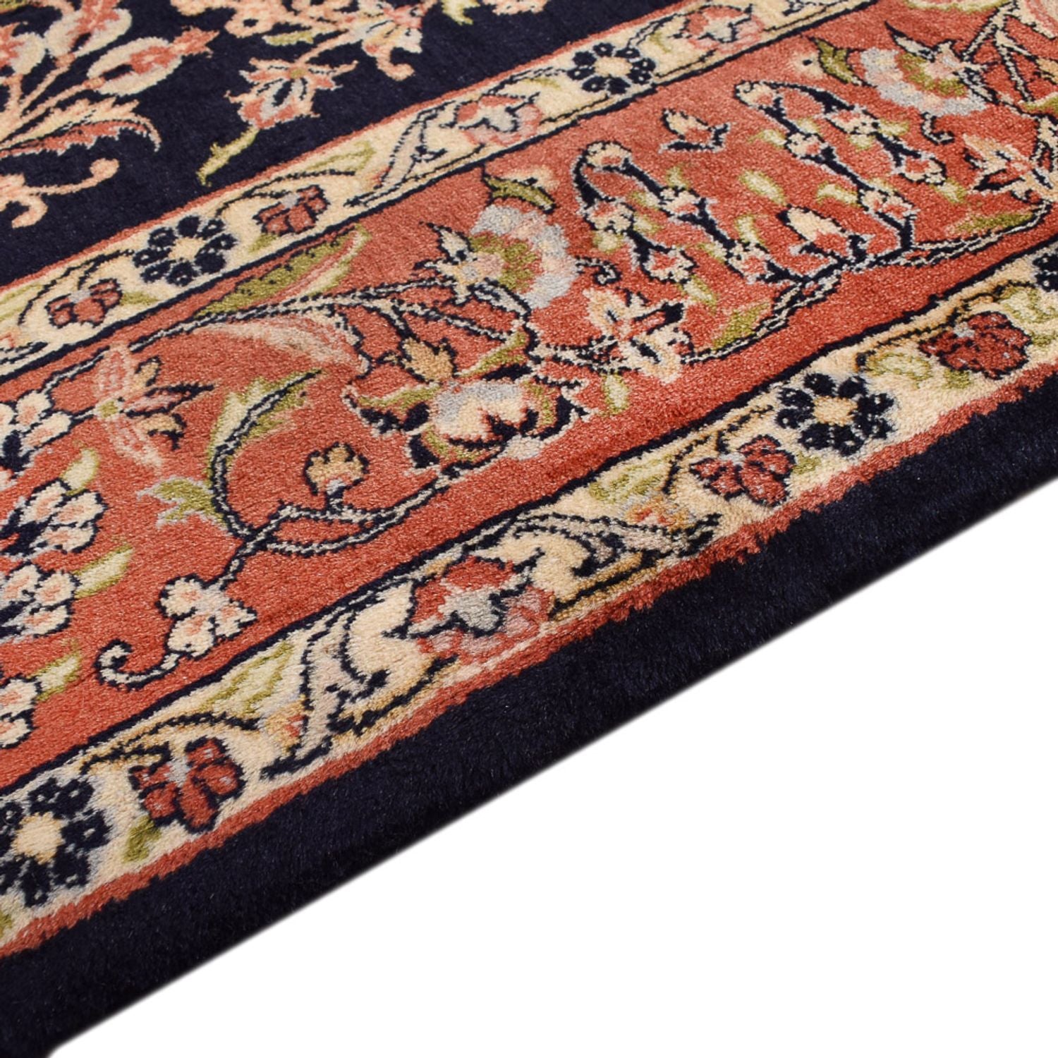 Alfombra persa - Clásica - 203 x 142 cm - azul oscuro