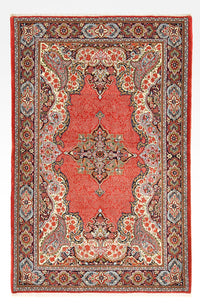 Alfombra Persa - Ghom - Royal - 205 x 132 cm - rojo