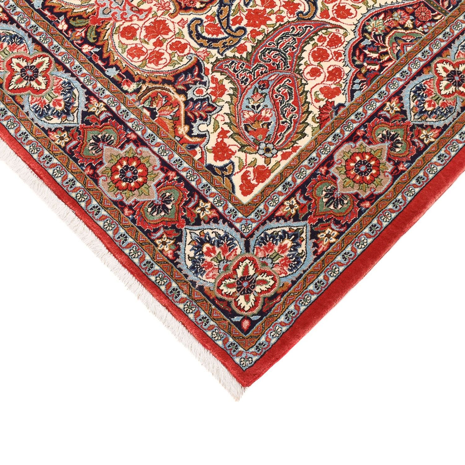 Alfombra Persa - Ghom - Royal - 205 x 132 cm - rojo