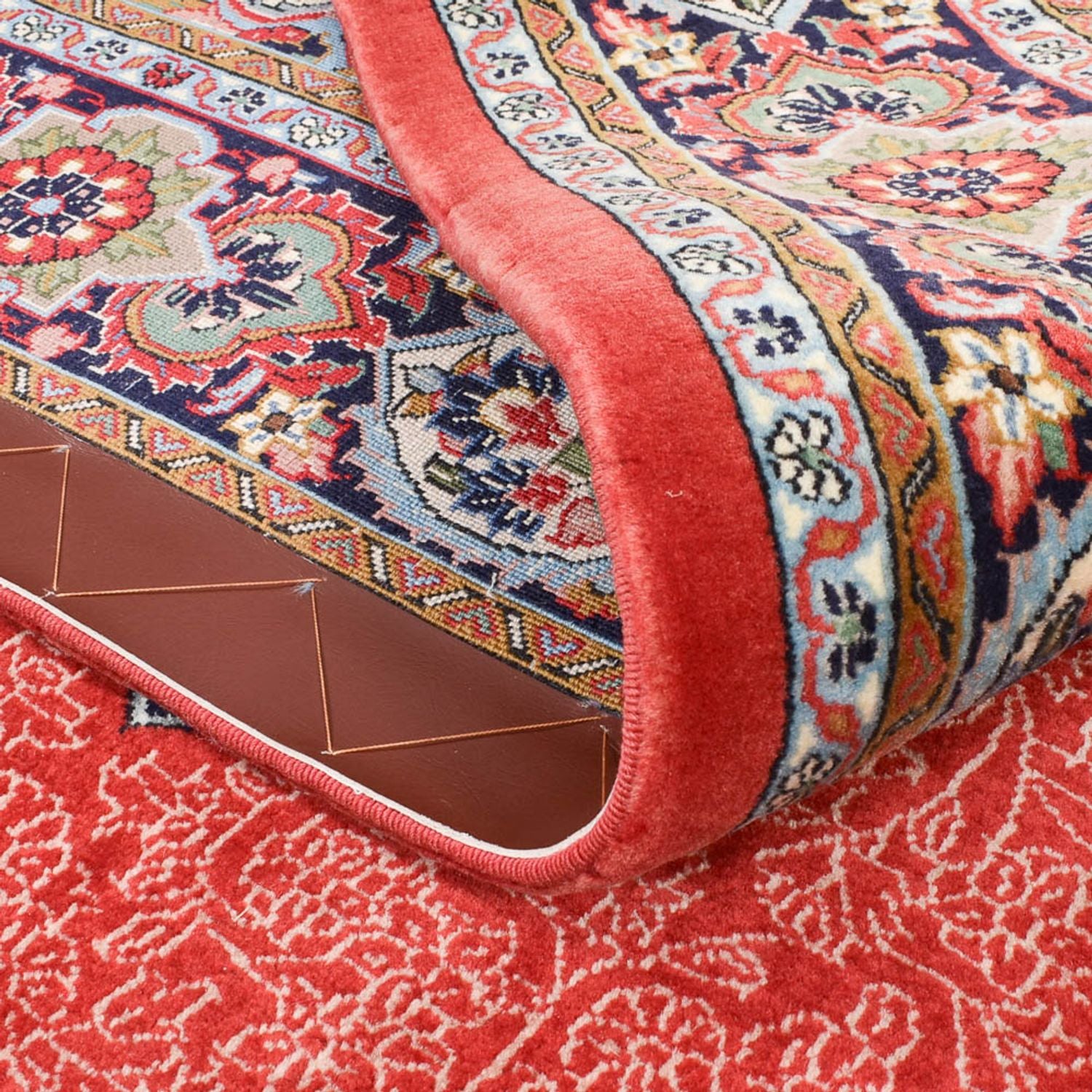 Alfombra Persa - Ghom - Royal - 205 x 132 cm - rojo