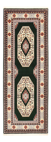 Alfombra de pasillo Alfombra Persa - Tabriz - Real - 202 x 74 cm - azul oscuro