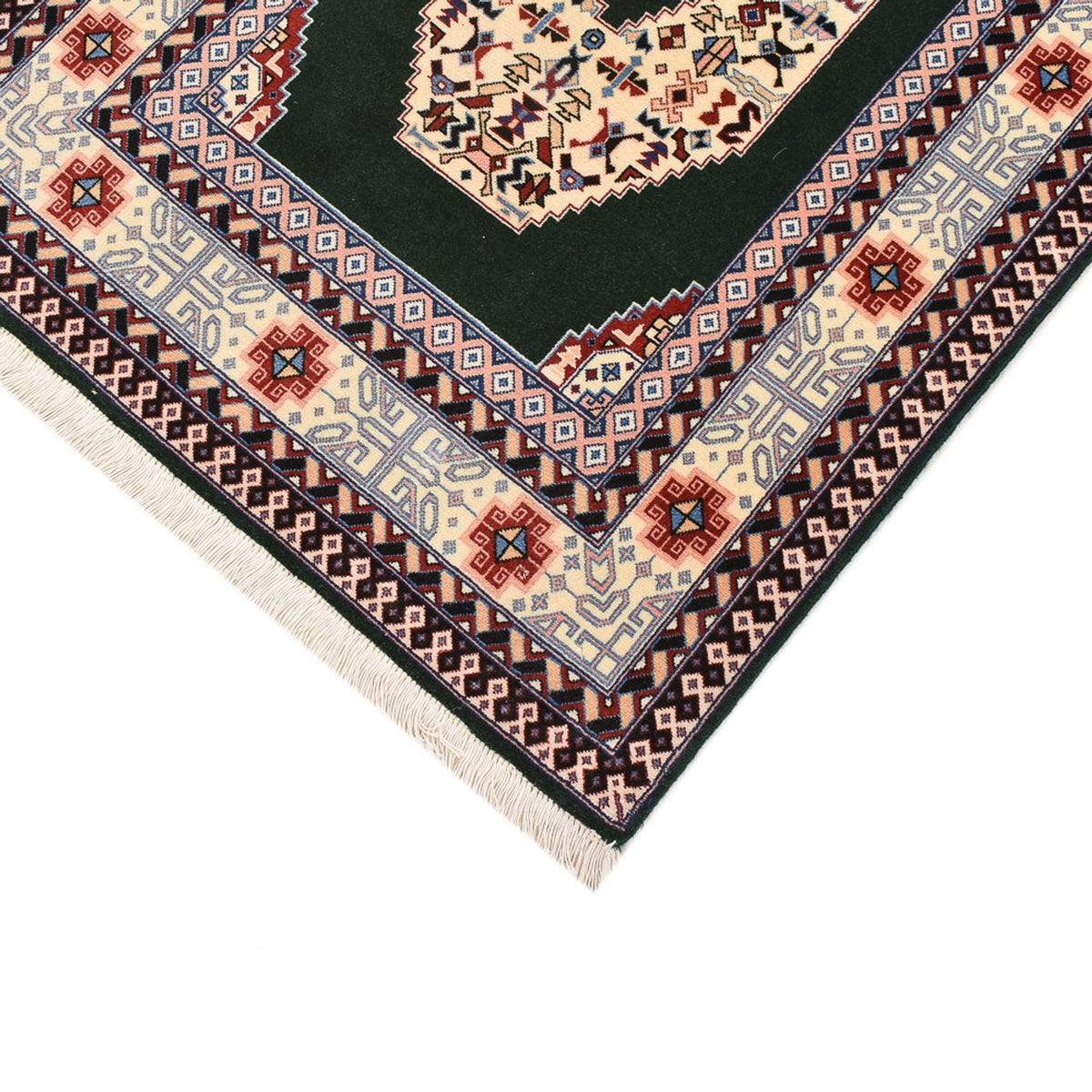 Alfombra de pasillo Alfombra Persa - Tabriz - Real - 202 x 74 cm - azul oscuro