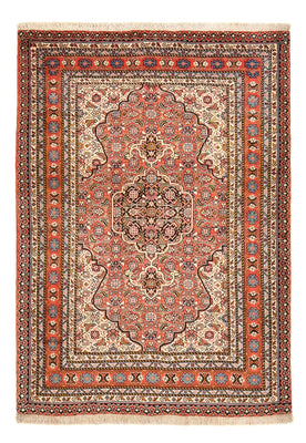 Alfombra persa - Tabriz - 156 x 110 cm - rojo claro