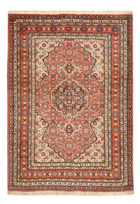 Alfombra persa - Tabriz - 156 x 110 cm - rojo claro