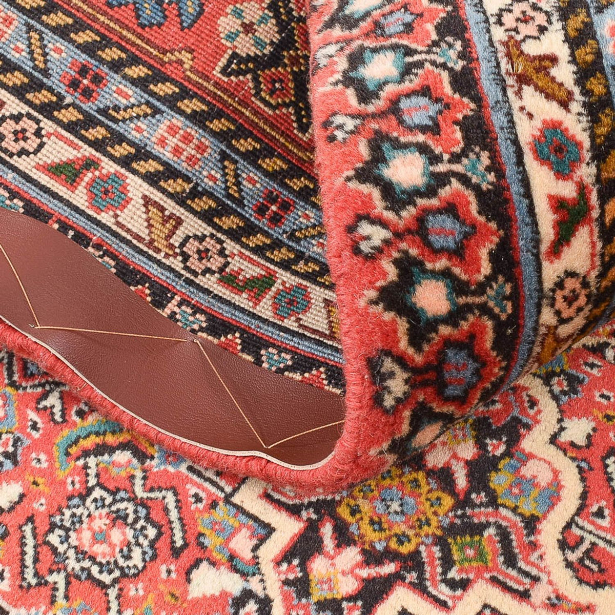 Alfombra persa - Tabriz - 156 x 110 cm - rojo claro