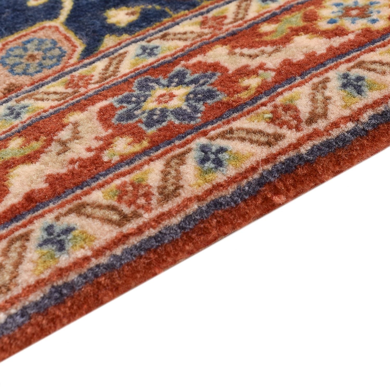 Alfombra de pasillo Alfombra Persa - Ghom - Royal - 195 x 51 cm - beige oscuro