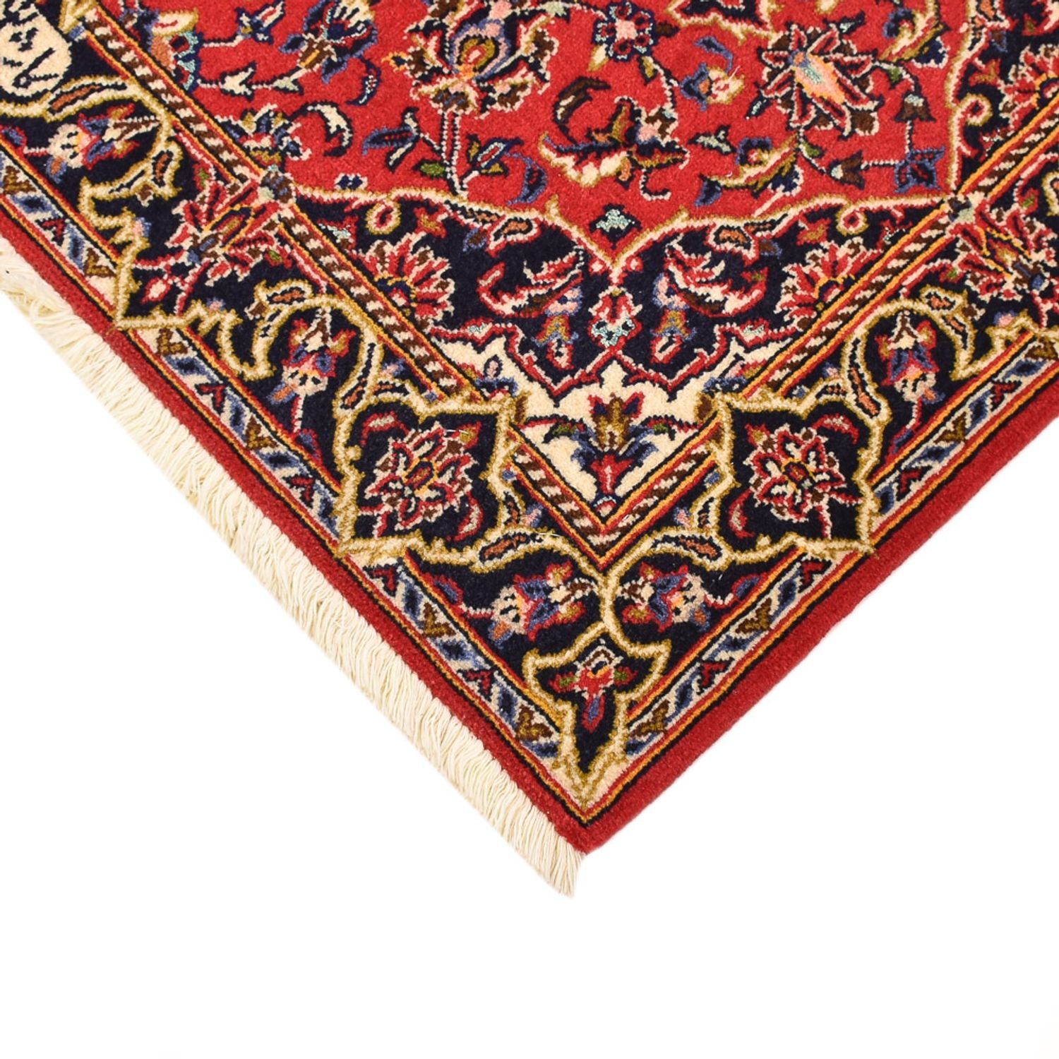 Alfombra persa - Keshan - 98 x 70 cm - rojo