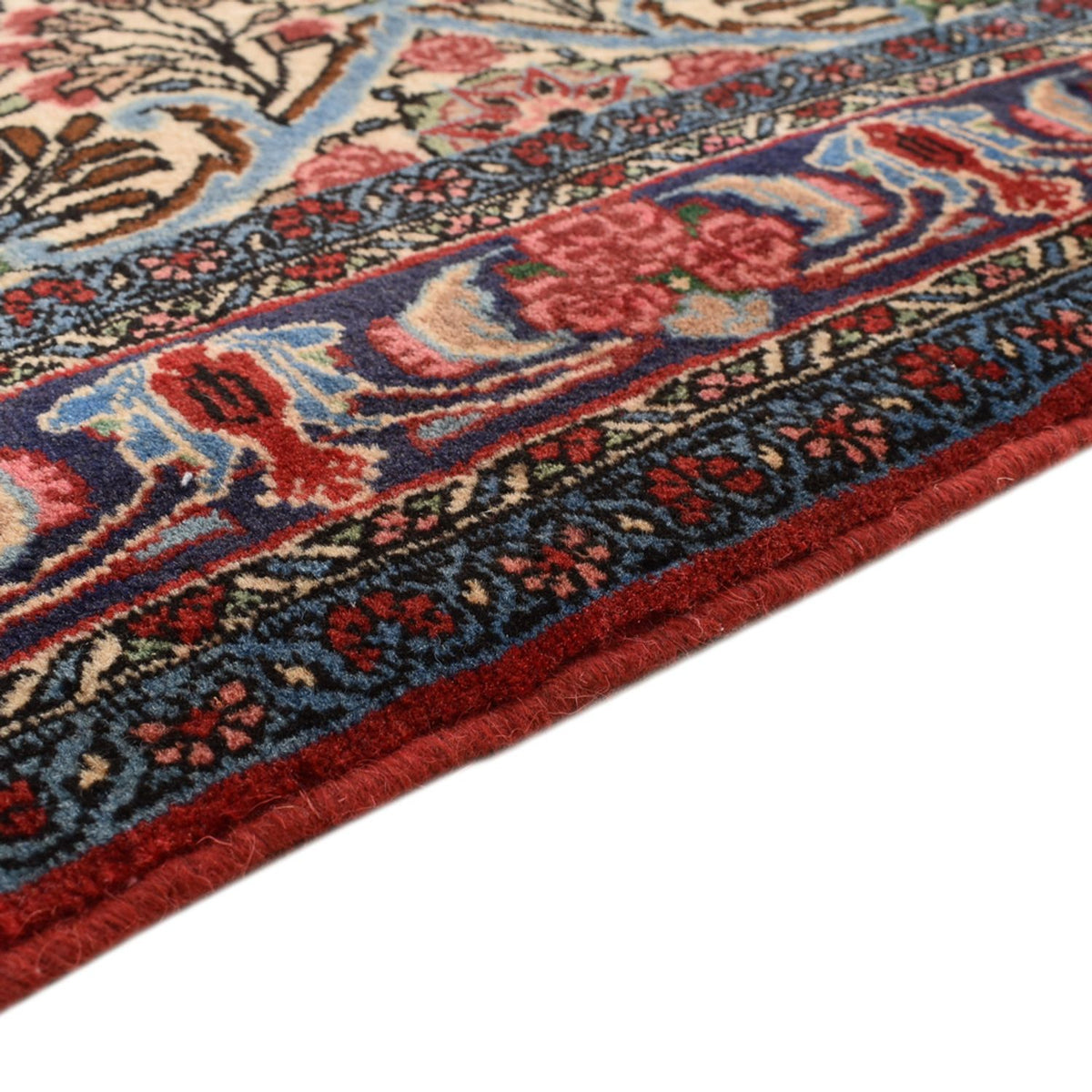 Alfombra de pasillo Alfombra persa - Bidjar - 375 x 83 cm - beige