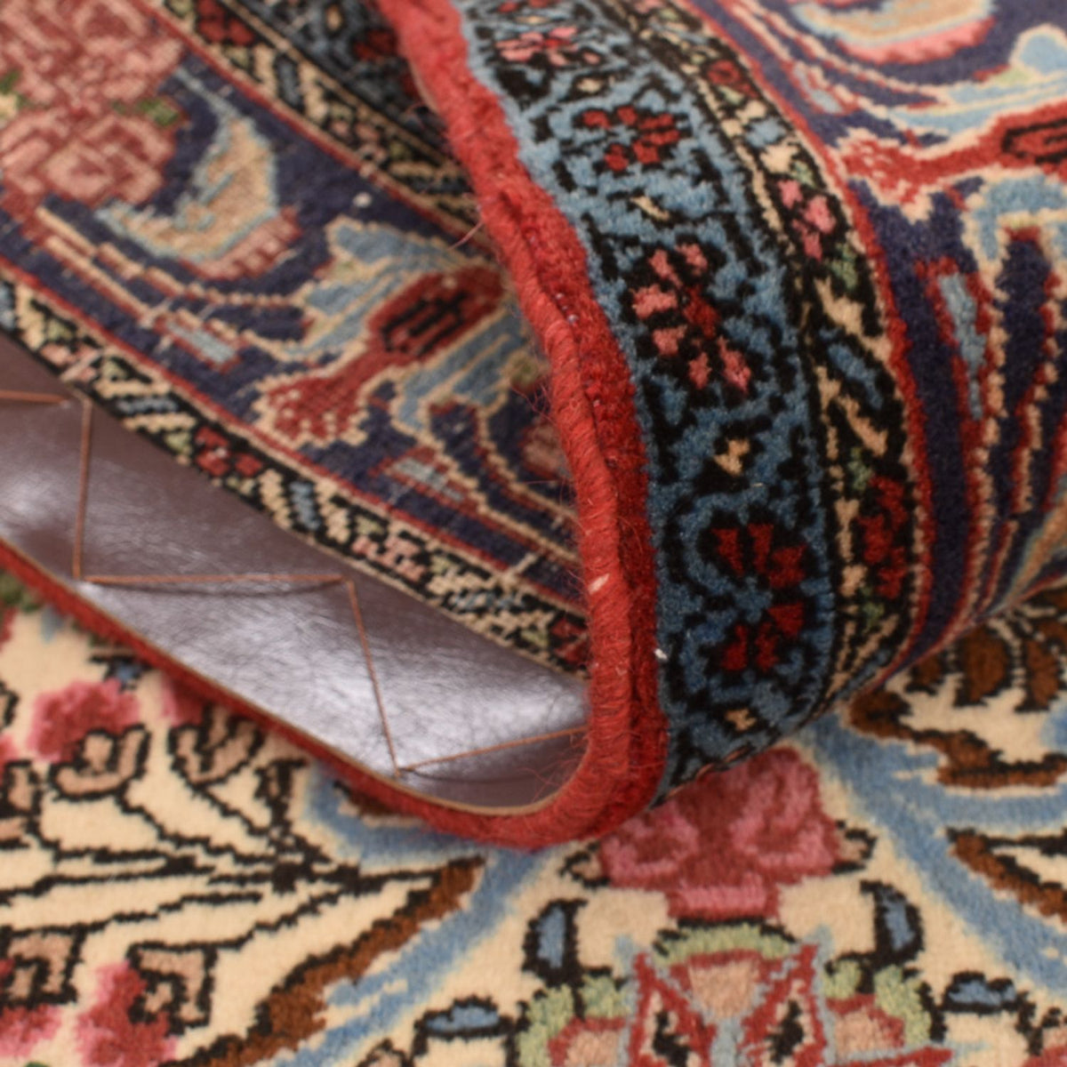 Alfombra de pasillo Alfombra persa - Bidjar - 375 x 83 cm - beige