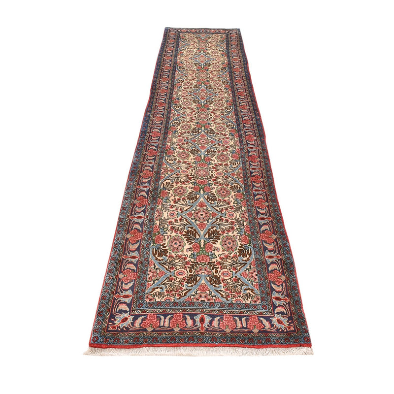 Alfombra de pasillo Alfombra persa - Bidjar - 375 x 83 cm - beige