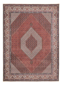 Alfombra persa - Bidjar - 410 x 304 cm - rojo burdeos