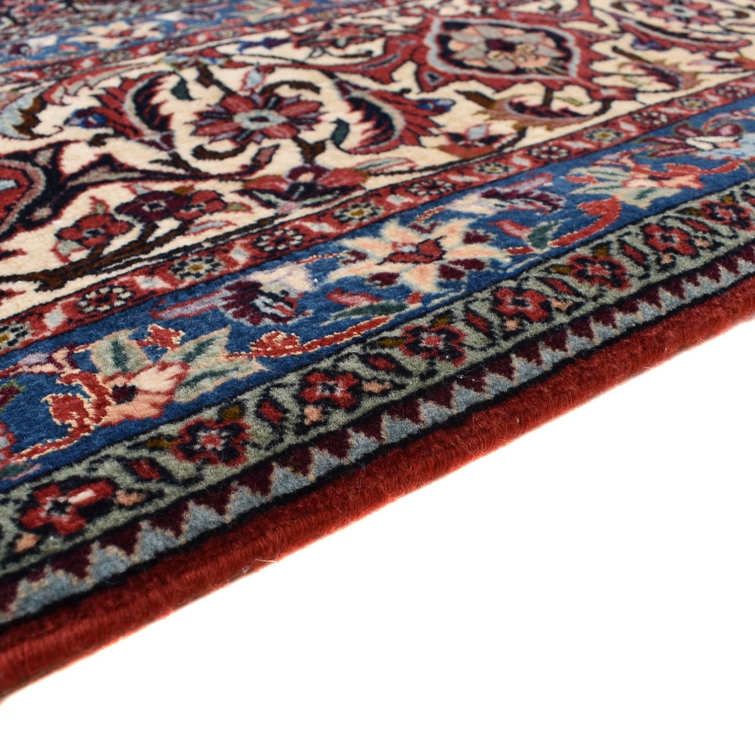 Alfombra persa - Bidjar - 410 x 304 cm - rojo burdeos