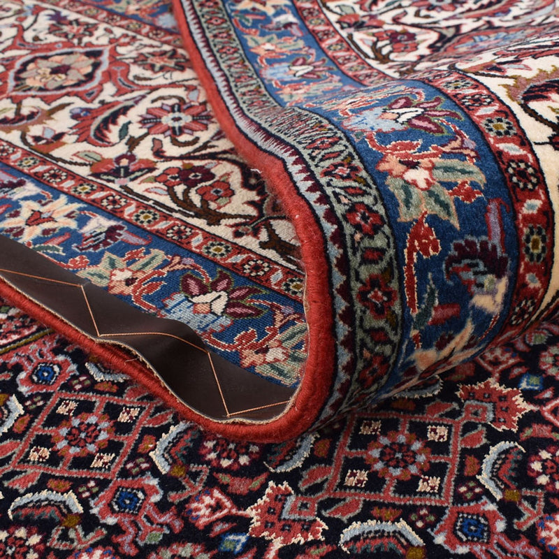 Alfombra persa - Bidjar - 410 x 304 cm - rojo burdeos