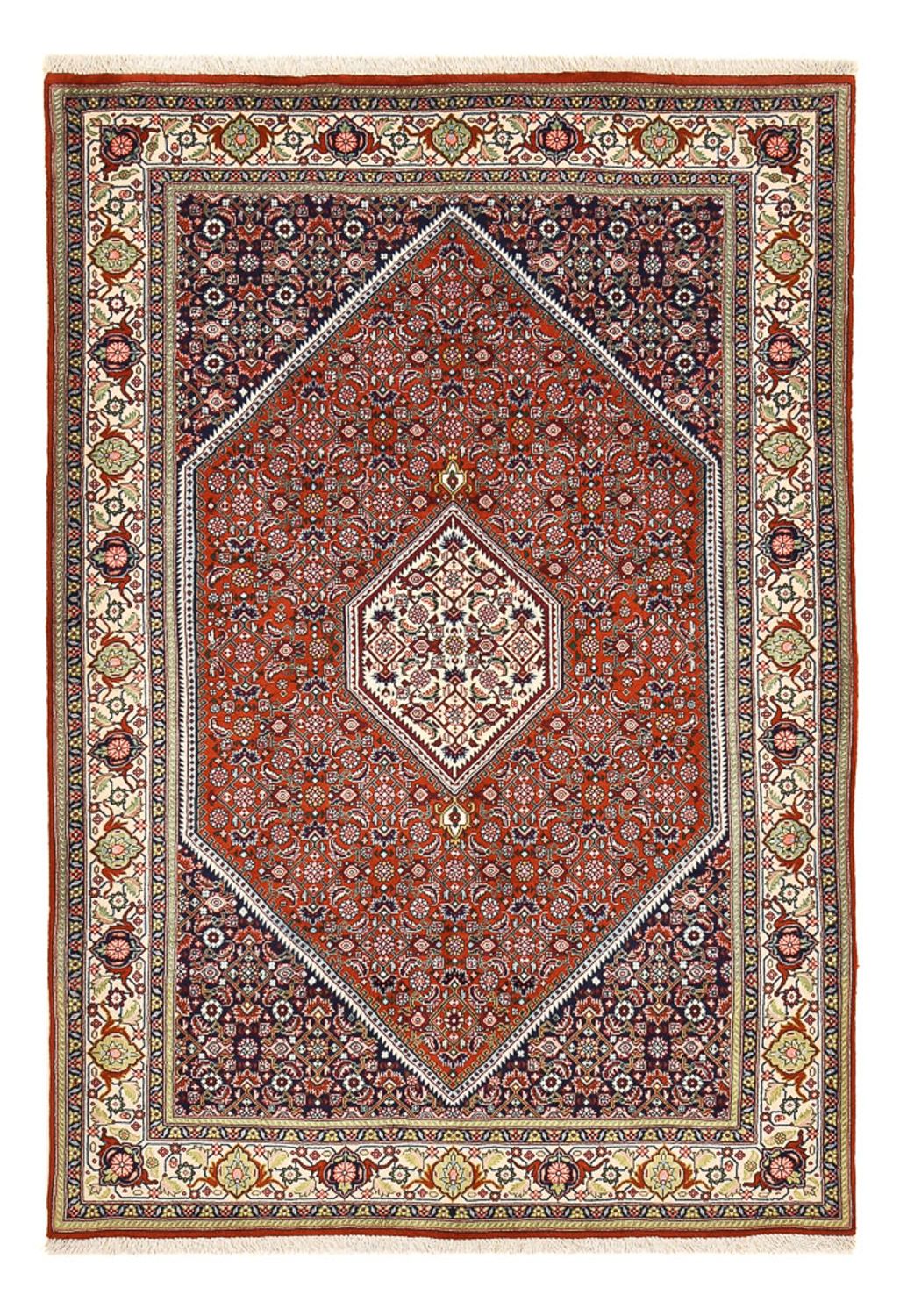 Alfombra persa - Bidjar - 203 x 135 cm - óxido