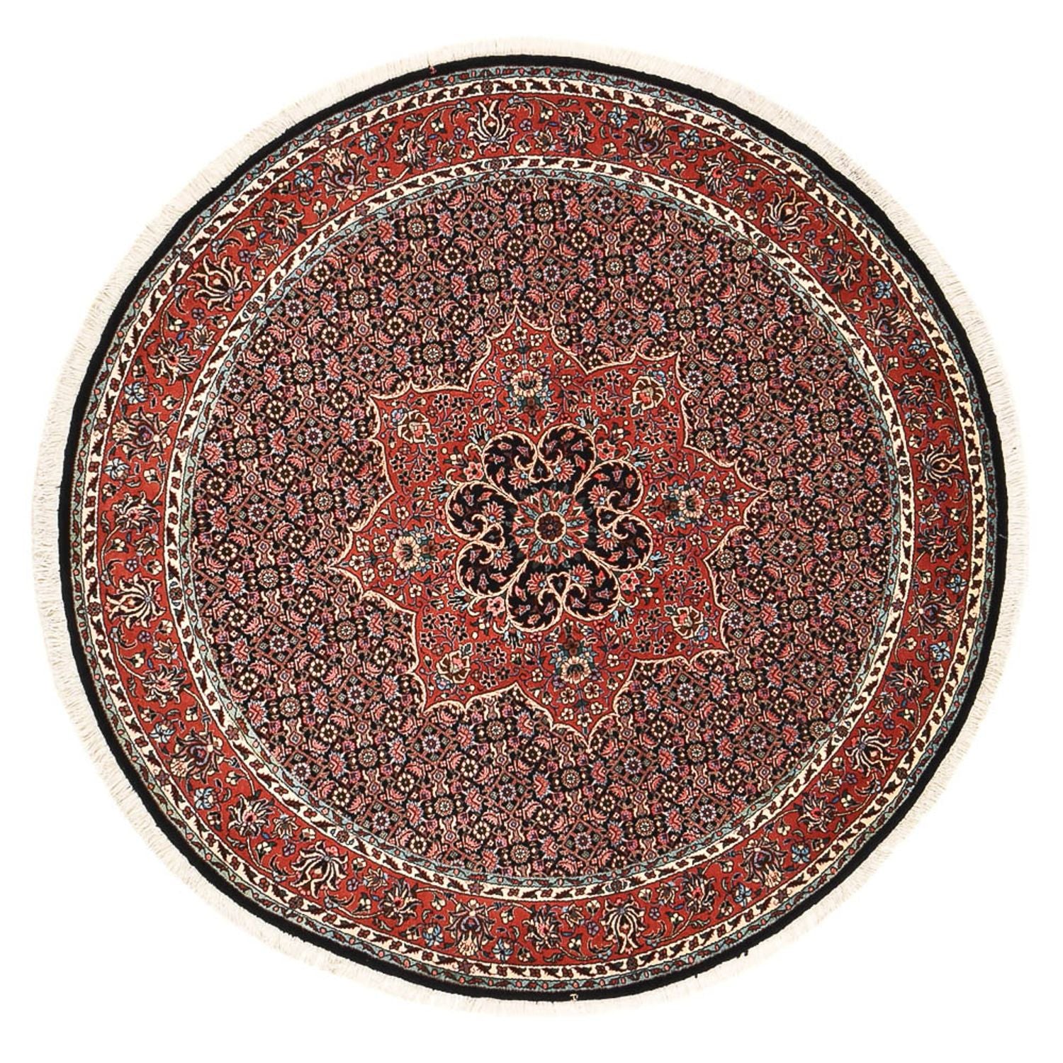 Alfombra persa - Bidjar redondo  - 150 x 150 cm - óxido