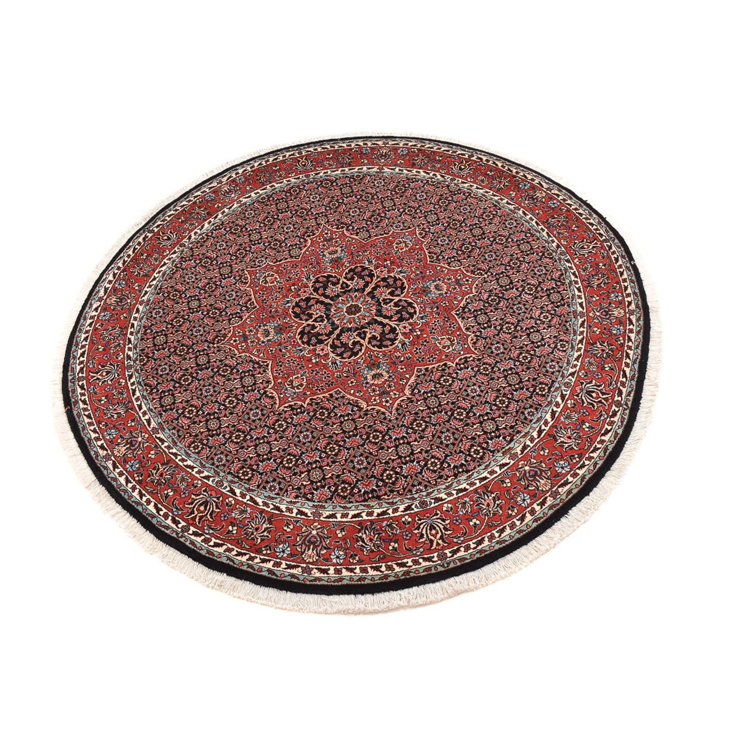 Alfombra persa - Bidjar redondo  - 150 x 150 cm - óxido