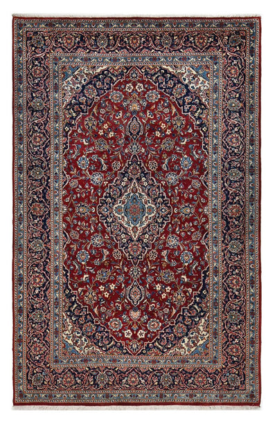 Kashan Alfombra 198x314cm - Alfombra persa - rojo oscuro