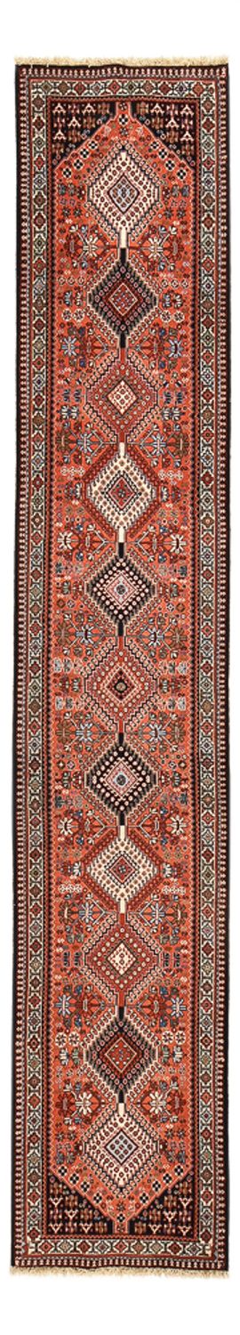 Alfombra de pasillo Alfombra persa - Nómada - 407 x 74 cm - rojo claro
