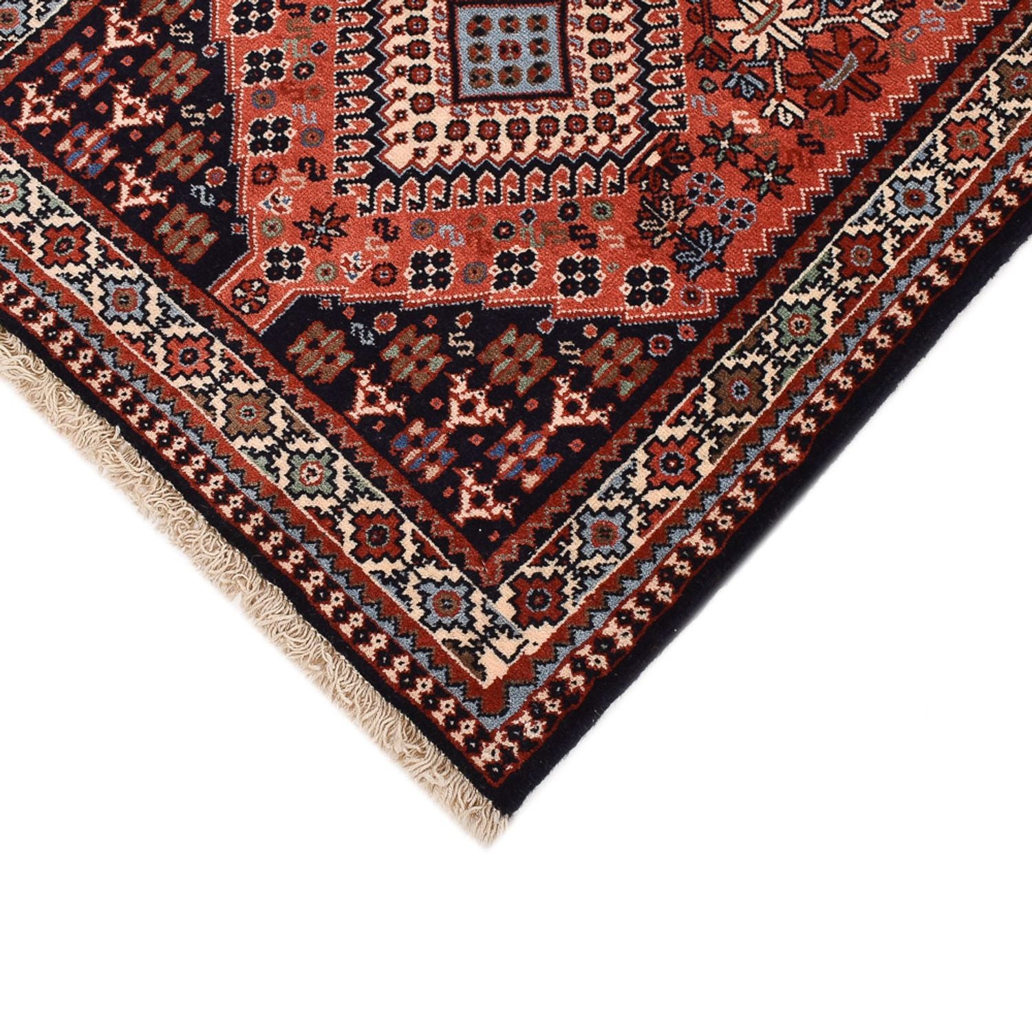 Alfombra de pasillo Alfombra persa - Nómada - 407 x 74 cm - rojo claro