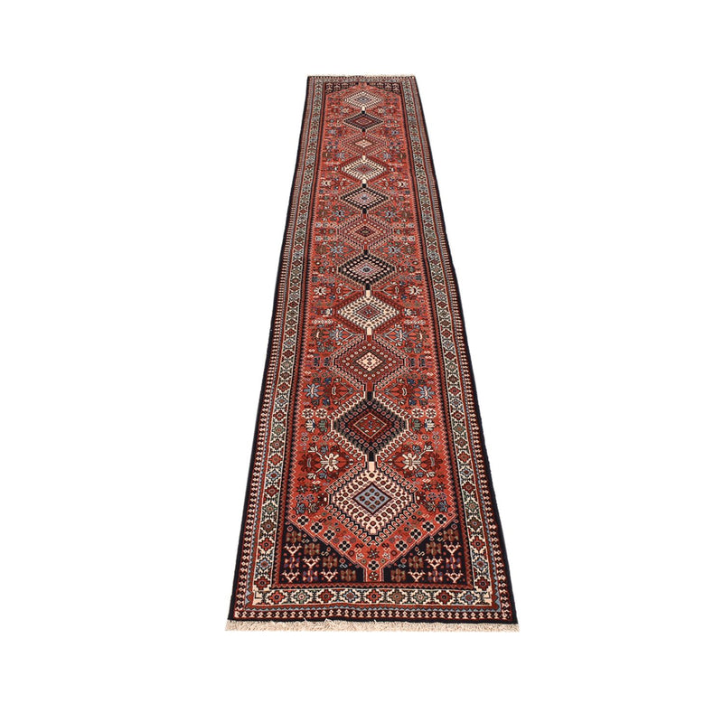 Alfombra de pasillo Alfombra persa - Nómada - 407 x 74 cm - rojo claro