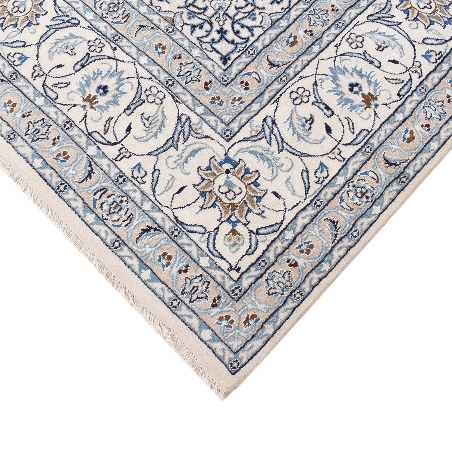 Alfombra persa - Nain - 410 x 294 cm - azul oscuro
