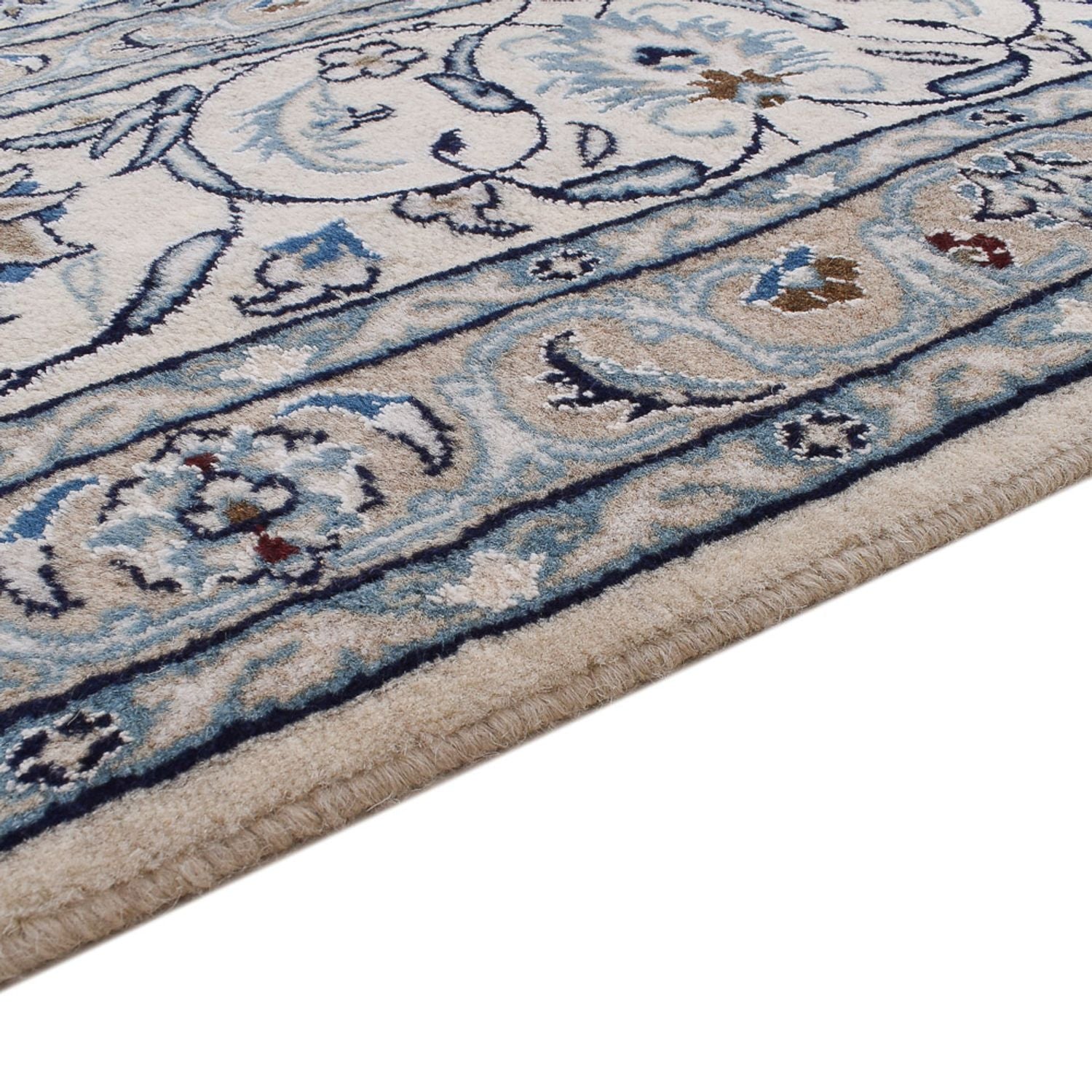 Alfombra persa - Nain - 410 x 294 cm - azul oscuro