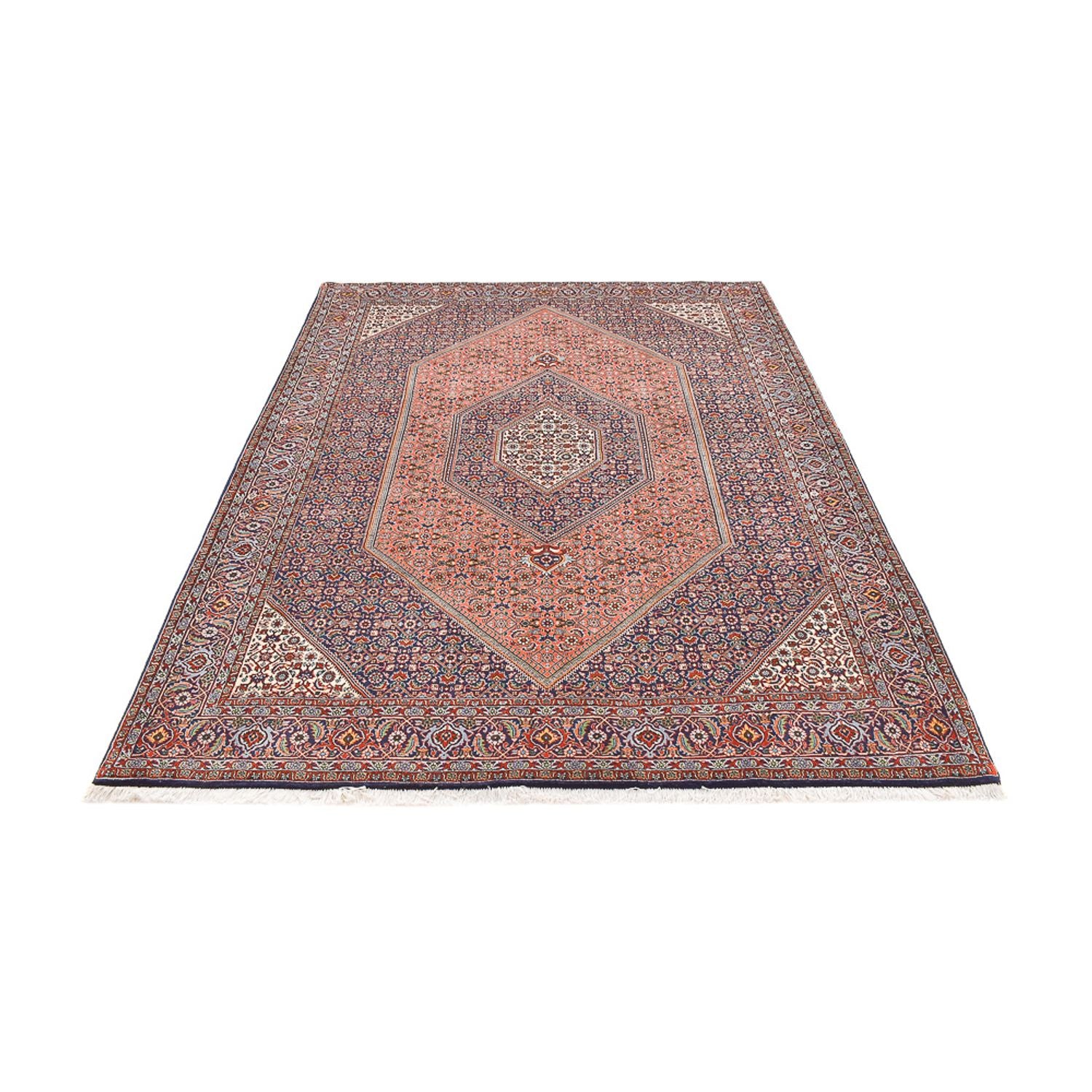 Alfombra persa - Bidjar - 250 x 180 cm - rojo claro
