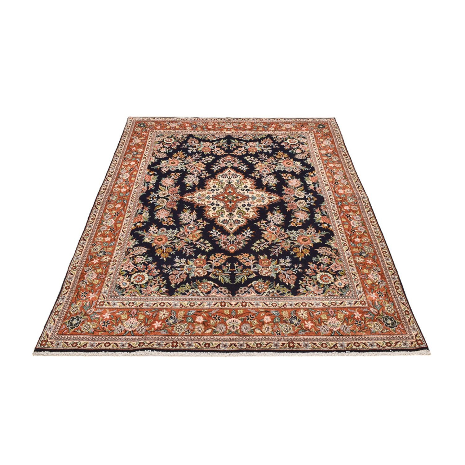 Alfombra persa - Clásica - 240 x 175 cm - azul oscuro