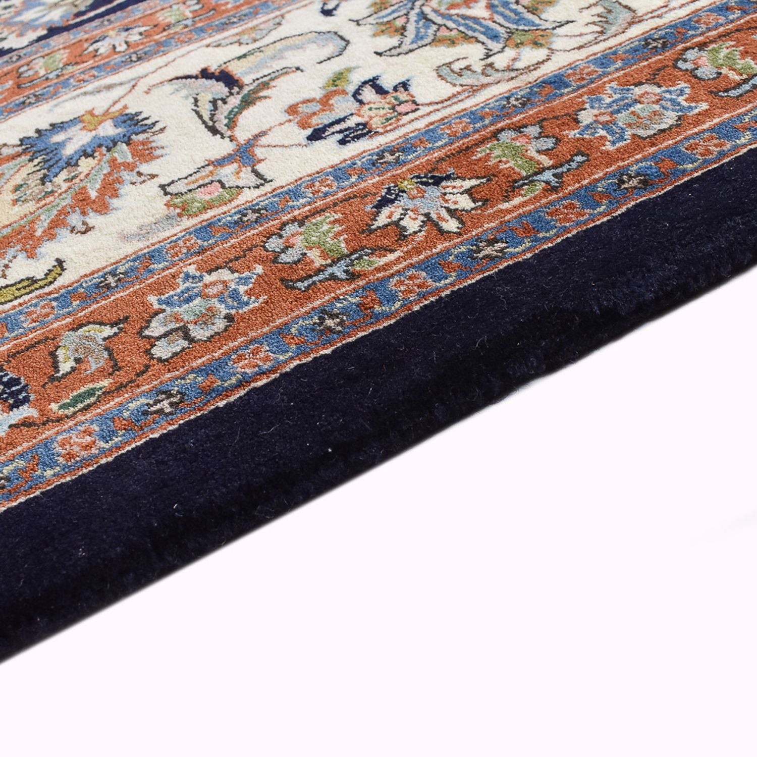Alfombra persa - Clásica - Real - 344 x 252 cm - azul oscuro