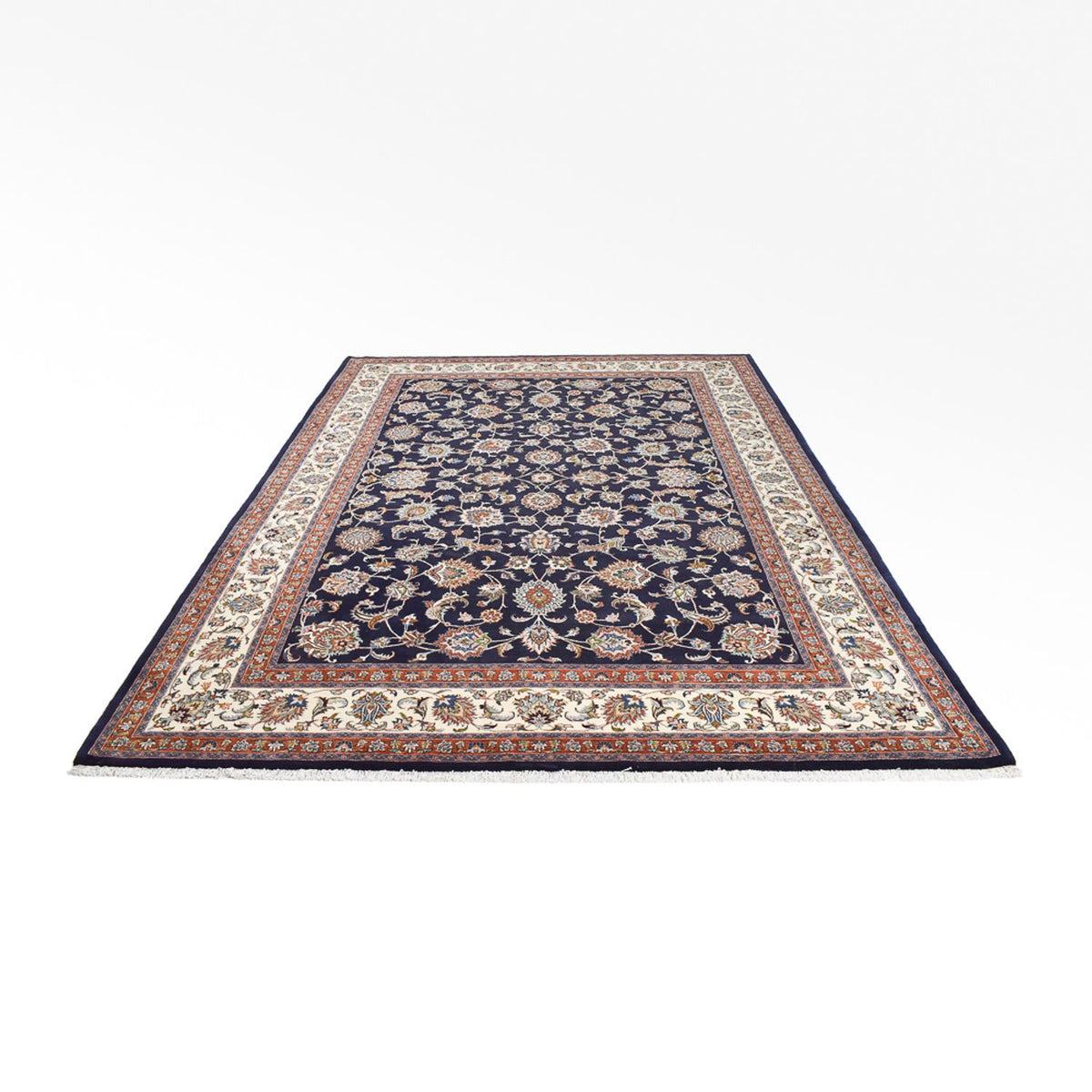 Alfombra persa - Clásica - Real - 344 x 252 cm - azul oscuro