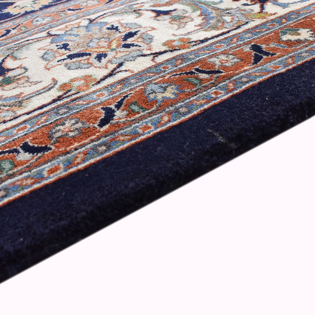 Alfombra persa - Clásica - Real - 341 x 252 cm - azul oscuro