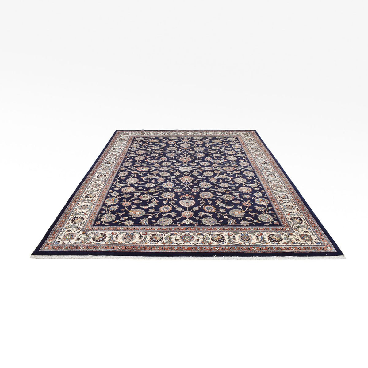 Alfombra persa - Clásica - Real - 341 x 252 cm - azul oscuro