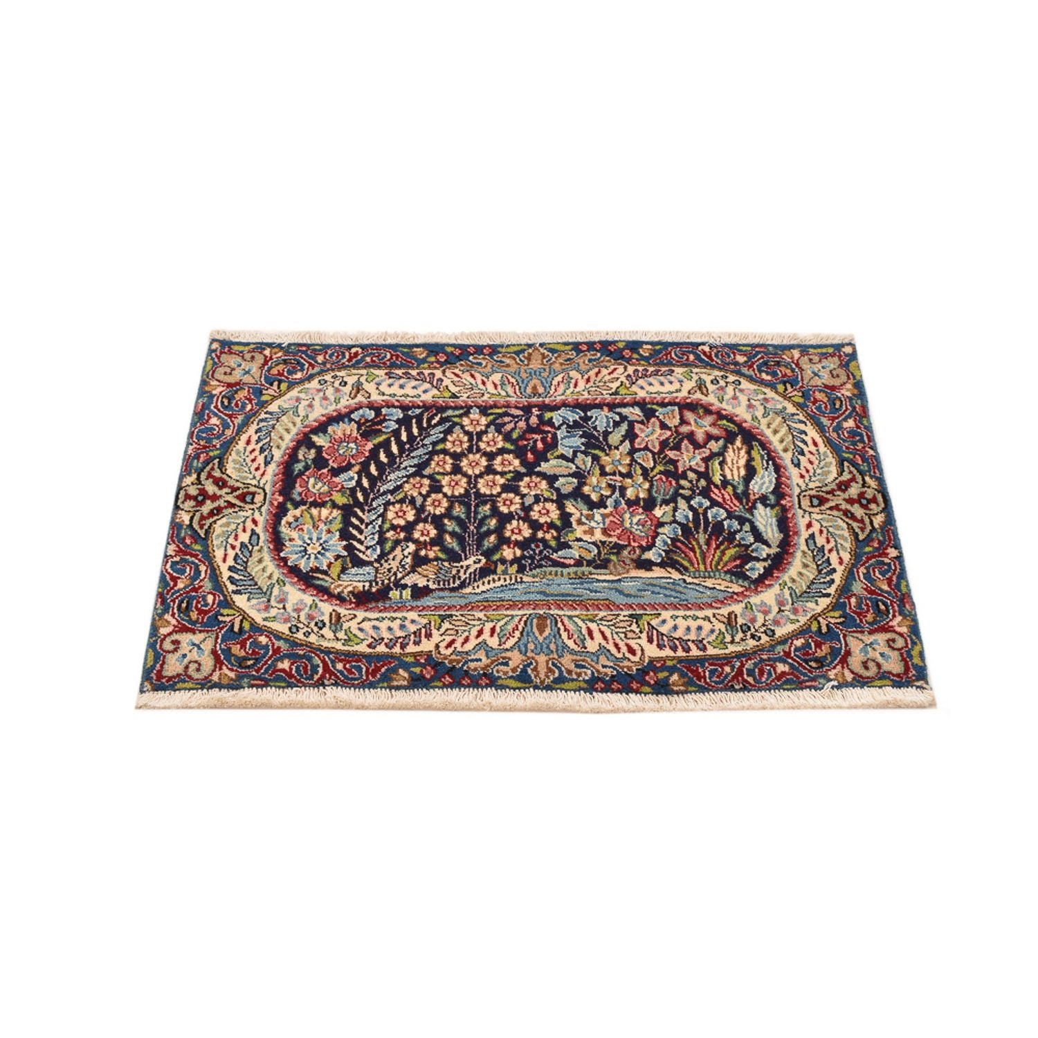 Alfombra persa - Real - 86 x 61 cm - multicolor