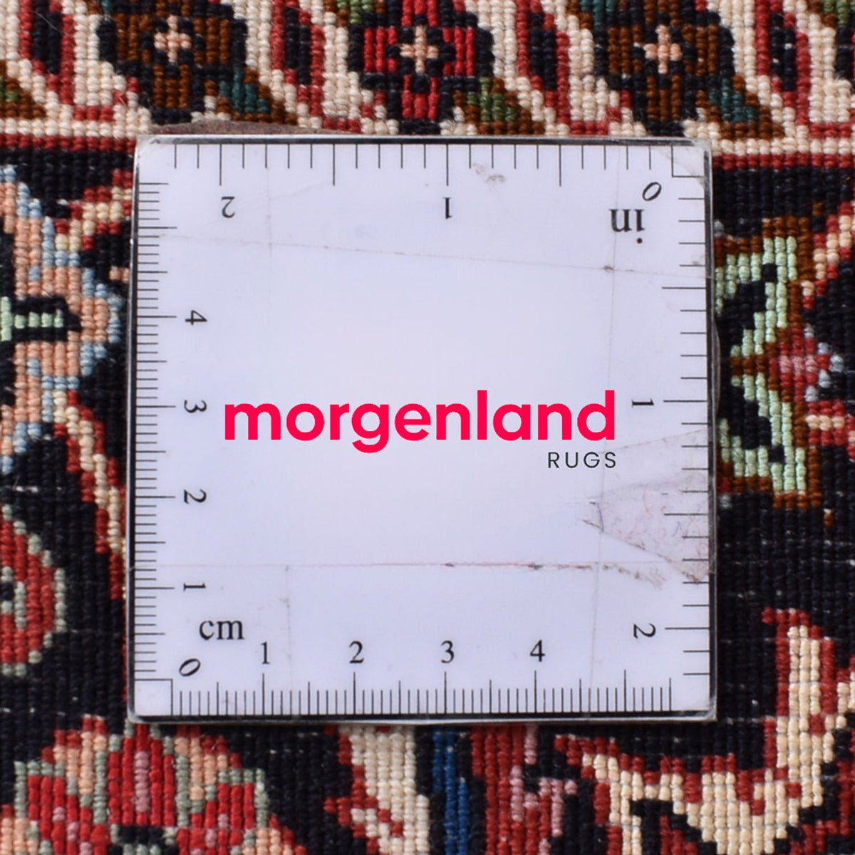 Alfombra persa - Bidjar - 303 x 201 cm - rojo burdeos