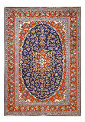 Alfombra persa - Keshan - 350 x 255 cm - azul oscuro